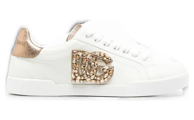 Dolce & Gabbana Crystal-embellished DG Logo “White” (CK2467 A3S62 8G022)