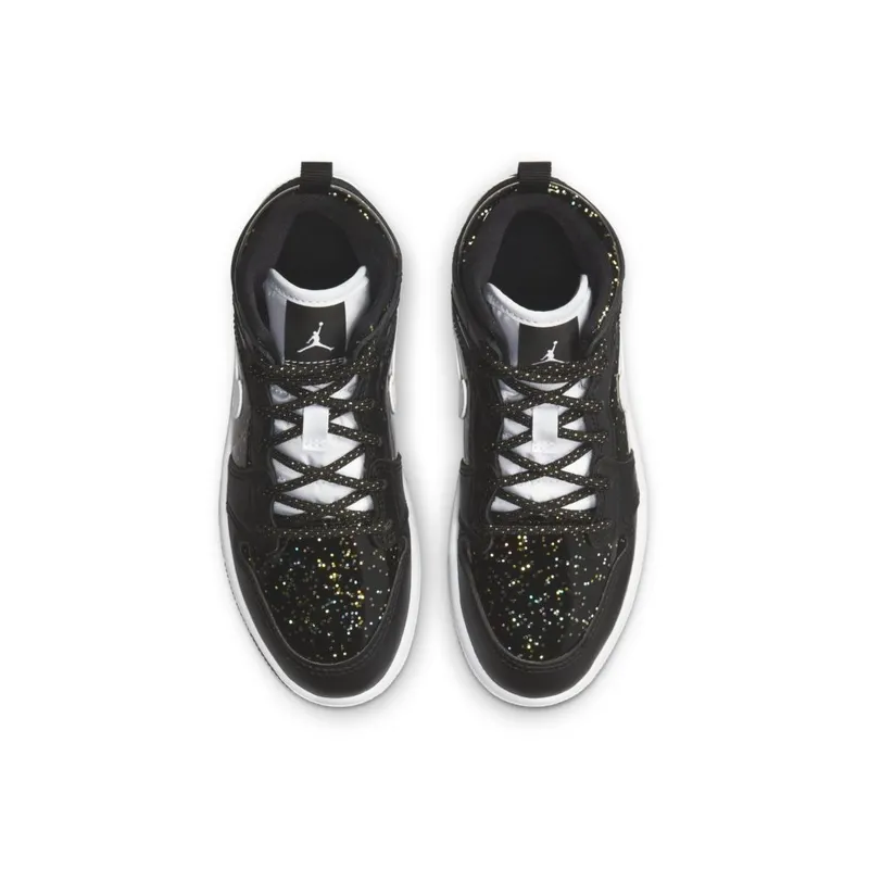 Jordan 1 Mid SE Black Glitter (PS) (AV5173-001)