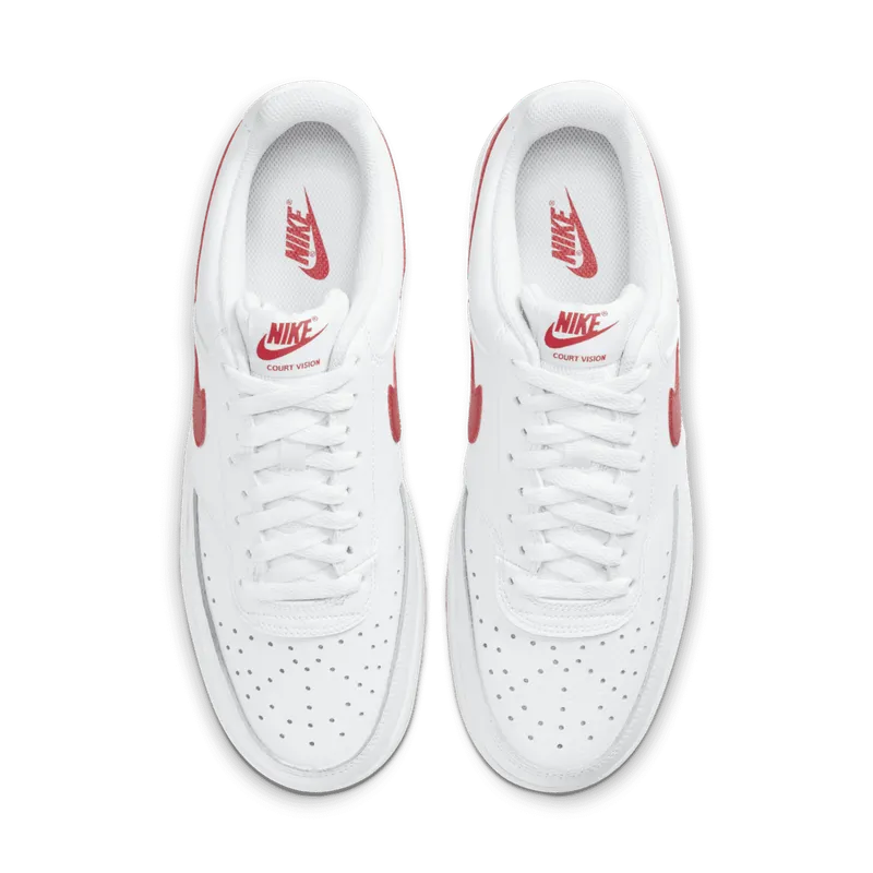 Nike Court Vision Low White University Red (2020) (CD5463-102)
