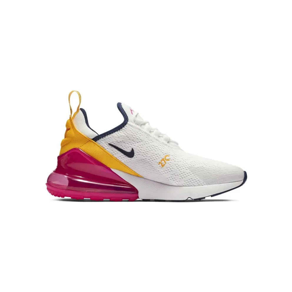 Nike Air Max 270 Laser Fuchsia (W) Summit White/Laser Fuchsia-Platinum Tint-Midnight Navy (AH6789-106)