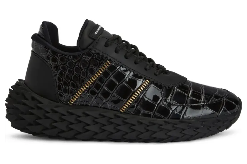 Giuseppe Zanotti Urchin sneakers met krokodillen-reliëf – Zwart (RW00118K32)