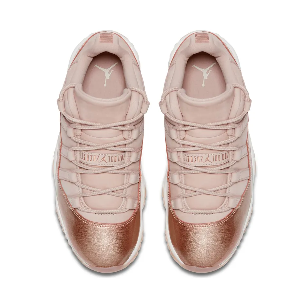 Jordan 11 Retro Low Rose Gold (W) Sail/Metallic Red Bronze-Gum Medium Brown (AH7860-105)