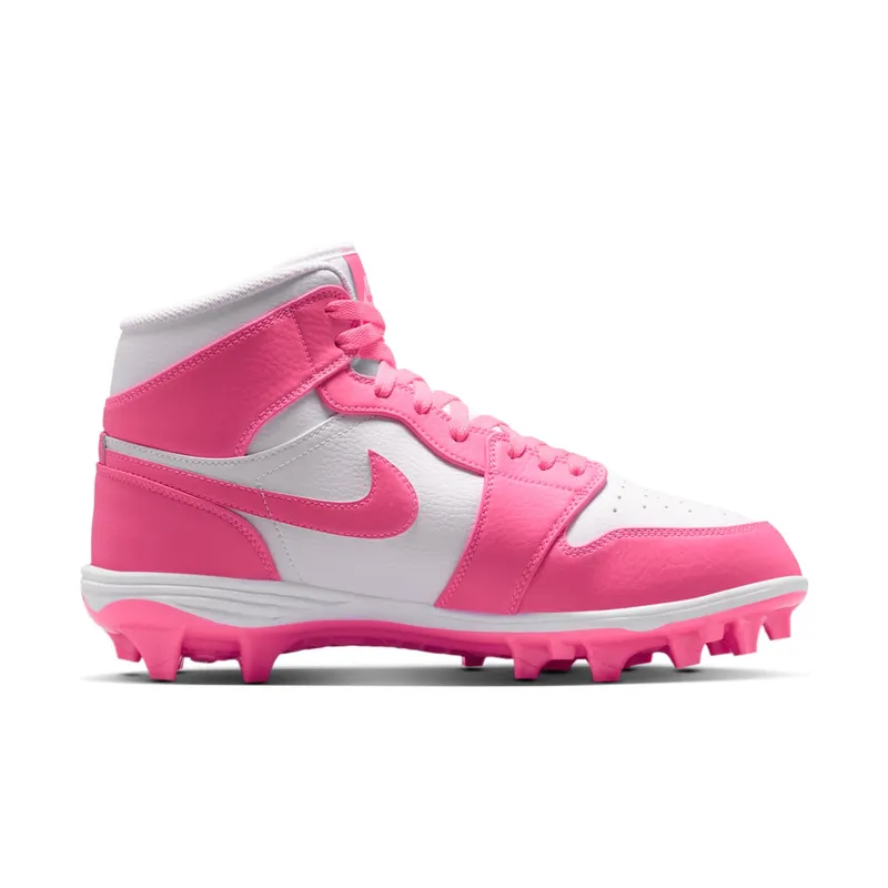Jordan 1 Mid TD Cleat Digital Pink White (FJ6805-600)