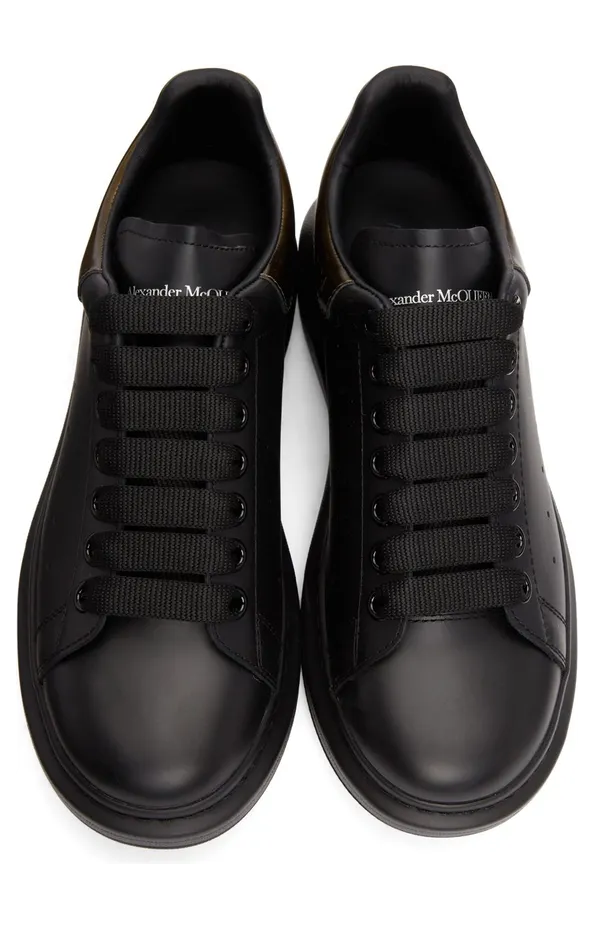 Alexander McQueen Black Oversized Sneakers (586204WIBN41531) (5)