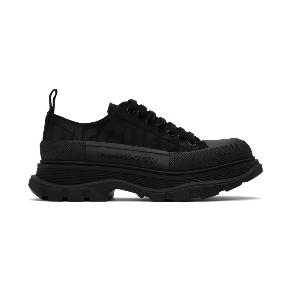 Alexander McQueen White & Black Tread Slick Graffiti (682421W4RQ2)