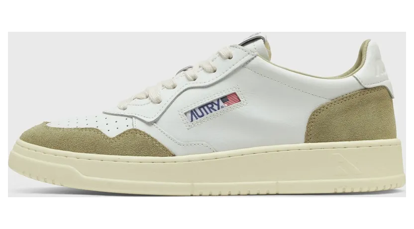 Autry Action Shoes MEDALIST LOW MAN Green / White