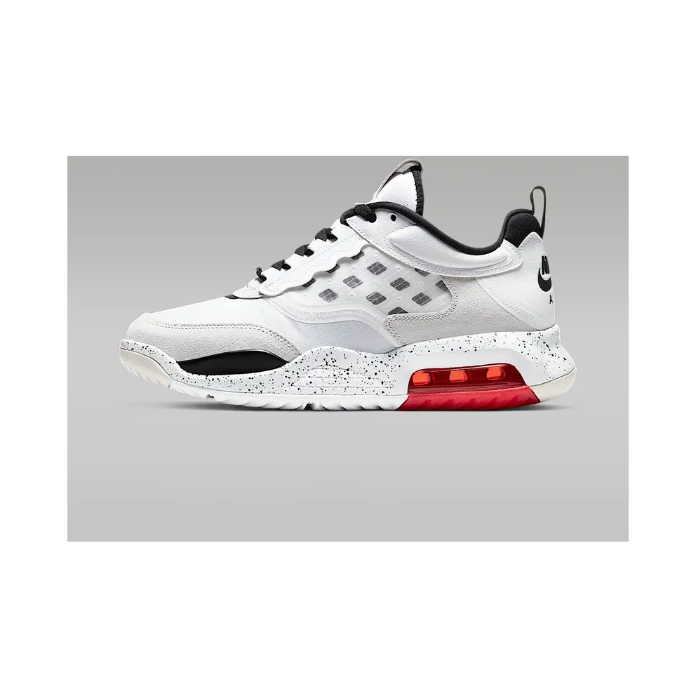 Jordan Air Max 200 White Challenge Red Black White/Challenge Red-Vast Grey-Black (CD6105-100)