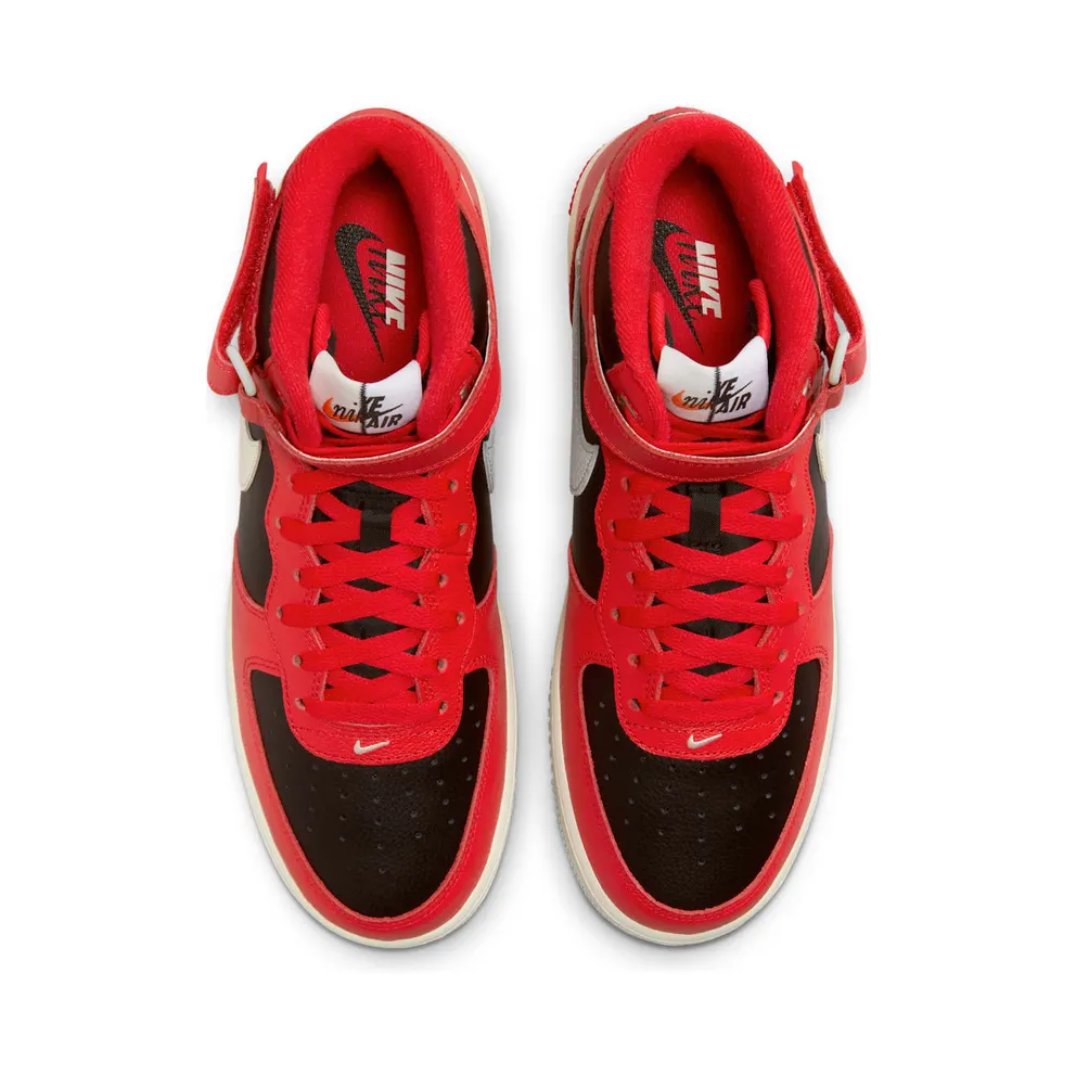 Nike Air Force 1 Mid LV8 Split Black Red (DZ2554-001)