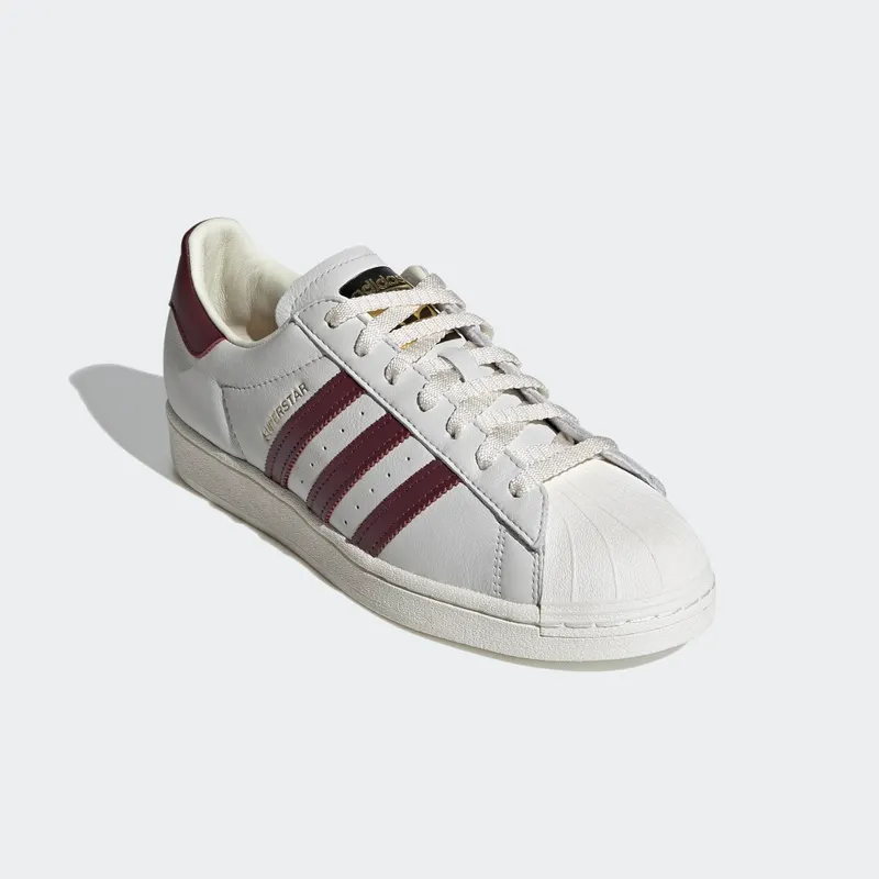 adidas Superstar Off White / Maroon / Off White (H68187)