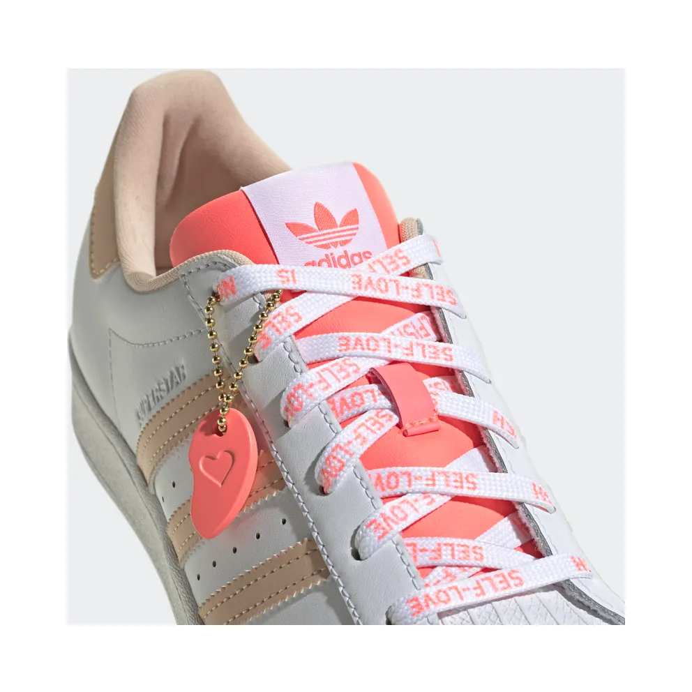 Adidas Superstar Cloud White / Halo Blush / Acid Red (GW0570)