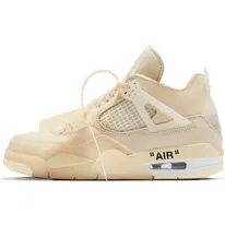 Air Jordan 4 Retro OFF-White – “Sail / White / Black / Muslin” (CV9388-100)