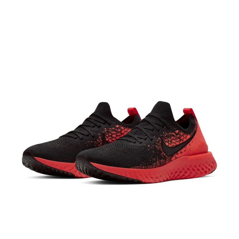 Nike Epic React Flyknit 2 Black Bright Crimson Infrared Black/Bright Crimson-Infrared-Black (BQ8928-008)