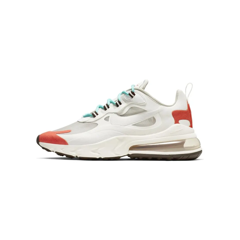 Nike Air Max 270 React Light Beige Chalk (W) Light Beige Chalk/Summit White/Team Orange (AT6174-200)