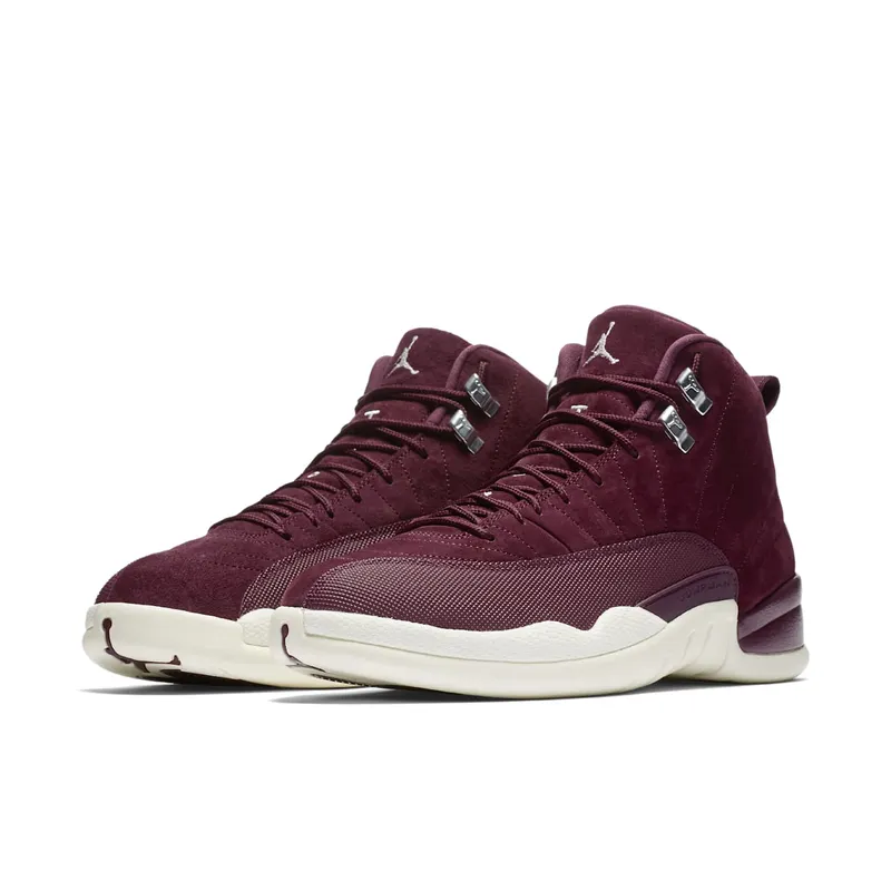 Jordan 12 Retro Bordeaux Bordeaux/Sail-Metallic Silver (130690-617)