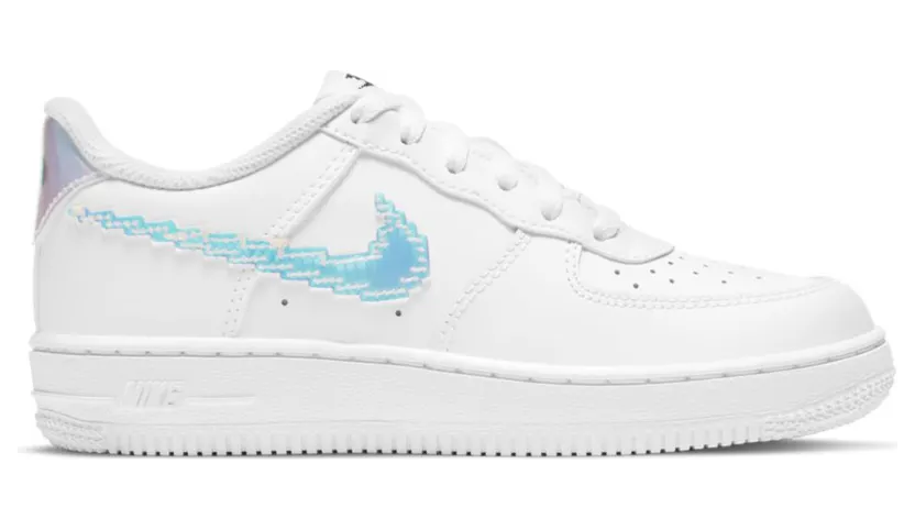 Nike Air Force 1 LV8 Digital Swoosh White (PS) (CW1584-100)