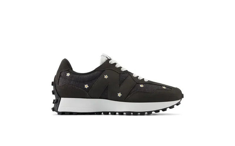 New Balance 327 Black Cement Floral Embroidery (WS327DCB)
