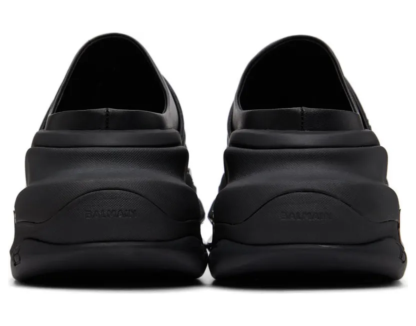 Balmain Black B-Bold Mule Sneakers (XN1VL686LDRL) (4)