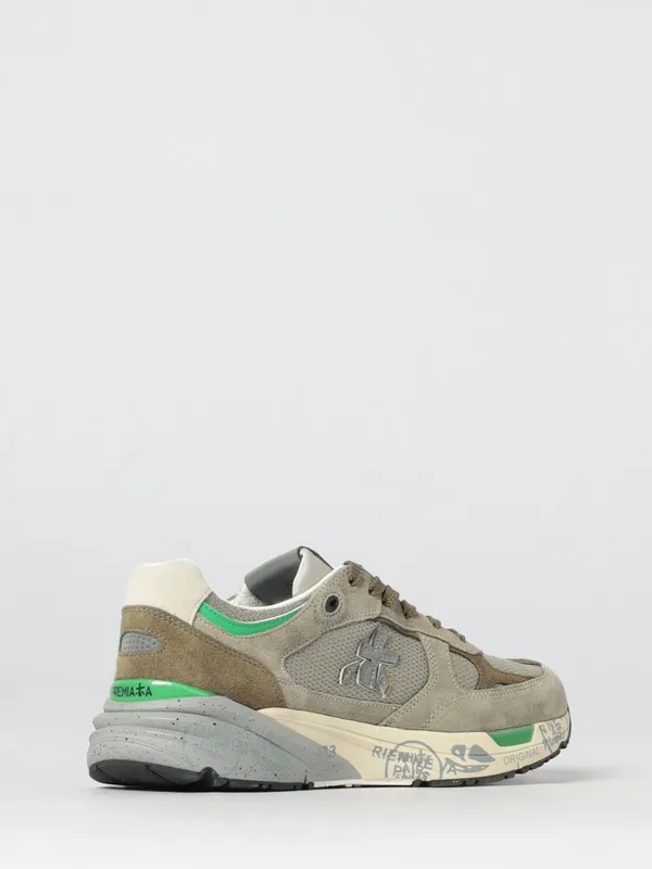 Premiata Mase Suede and Canvas Sneakers Grey (MASE258017) (2)