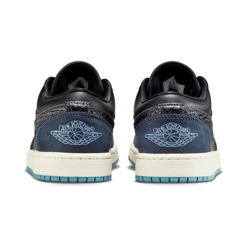 Jordan 1 Low SE Black Dark Obsidian Snakeskin (FJ5478-010)