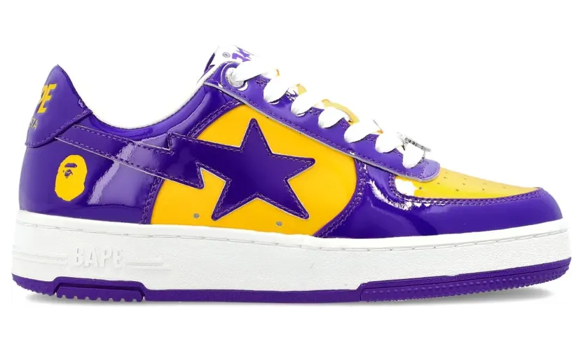 A Bathing Ape Bape Sta #4 Purple Yellow (1L80-191-304)