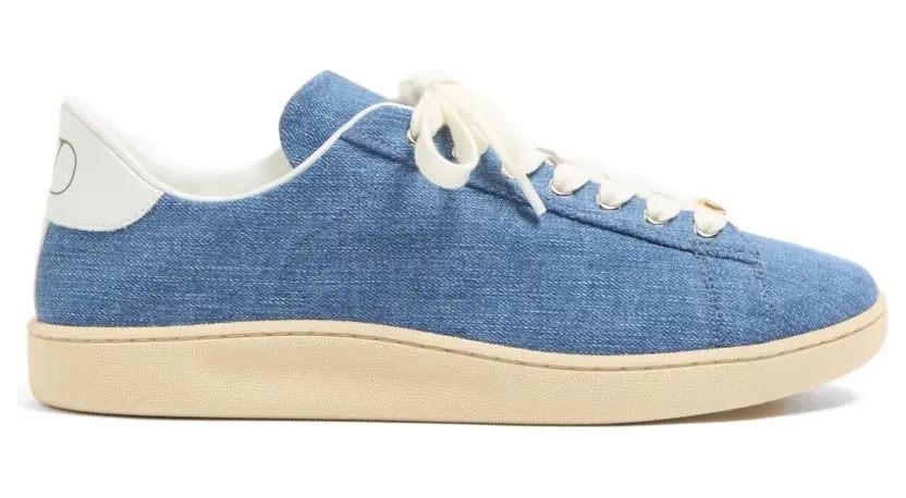 Valentino Garavani Royco Sneakers aus Denim – Blau (YS0K34VJJ)