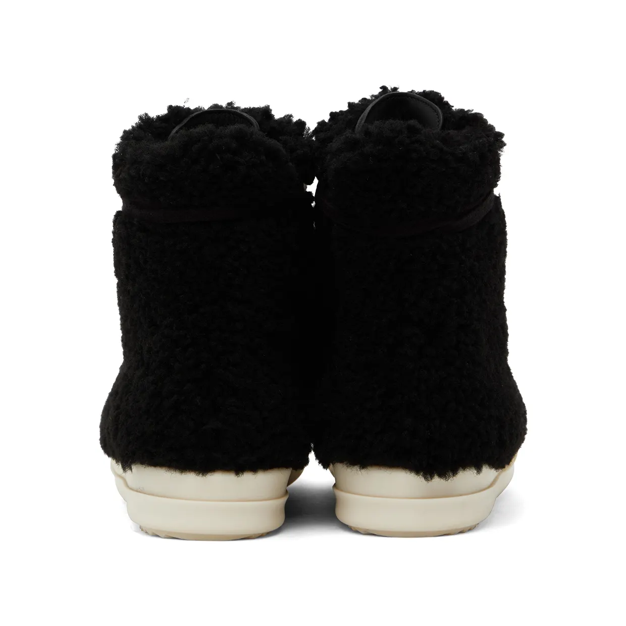 Rick Owens Black Shearling Strobe Sneakers (RP02B6890 LSHP) (2)
