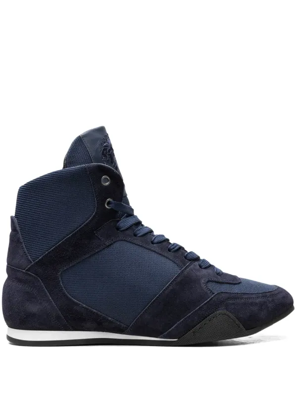Versace High-top Greek Key Navy sneakers – Blue (DSU6442D4CTG)