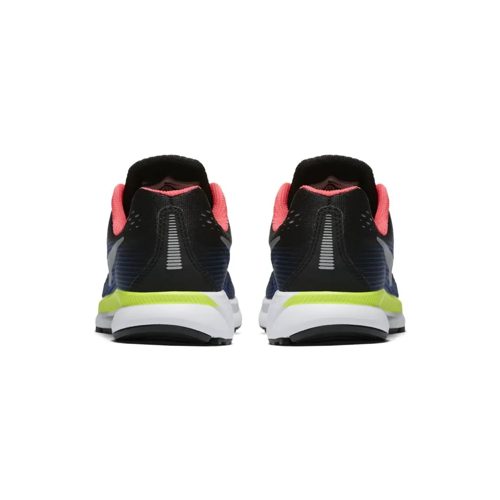 Nike Zoom Pegasus 34 Black Volt Racer Blue (GS) Black/Chrome-Volt-Racer Blue (881953-005)
