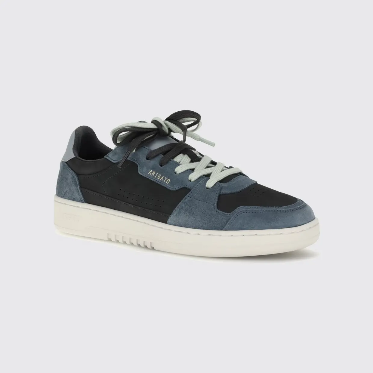 Axel Arigato Dice Lo Bicolour Nubuck and Suede Trainers Blue (F4219003)