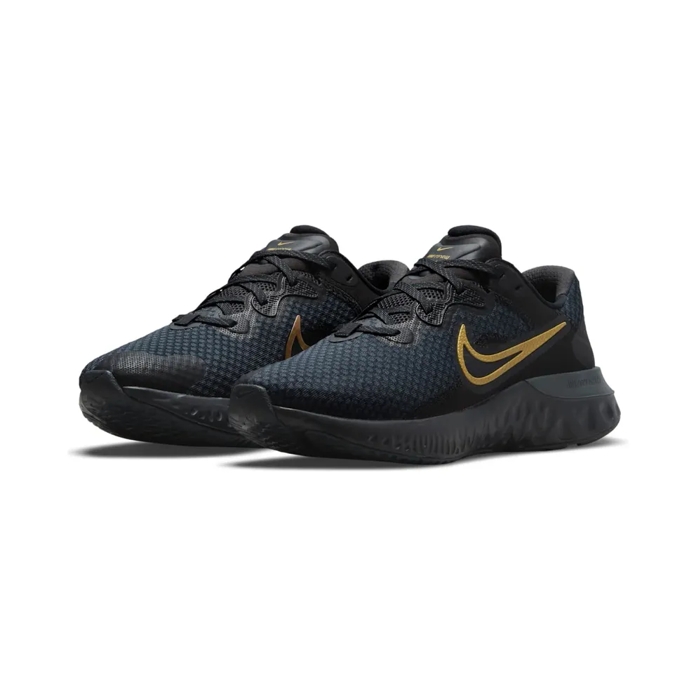 Nike Renew Run 2 Black Metallic Gold (CU3504-010)