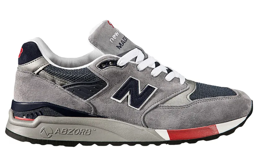 New Balance 998 Grey Navy Red