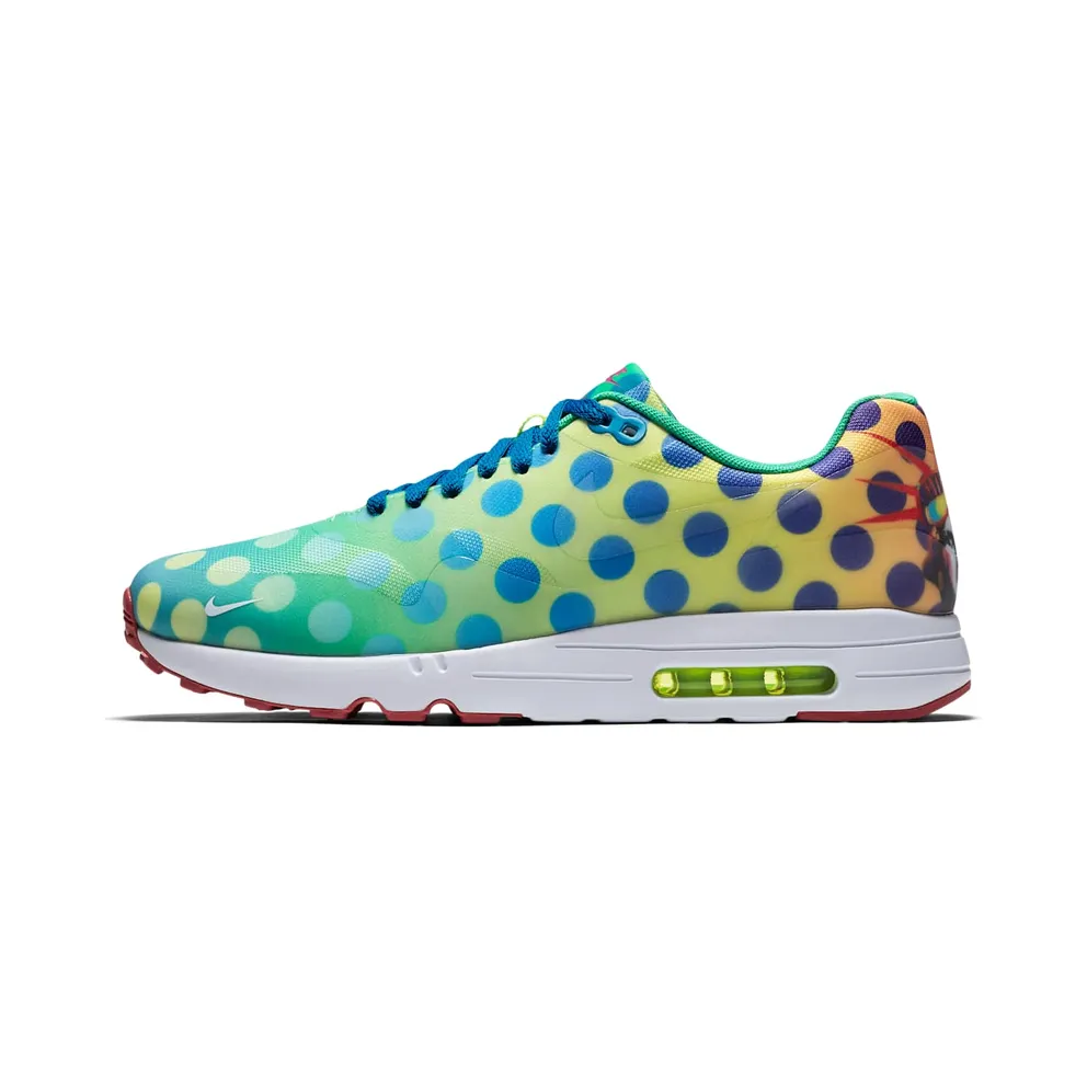 Nike Air Max 1 Ultra 2.0 Pop Art Polka Dots Gamma Green/Clear-Dynamic Blue-Pink Clay (917836-300)