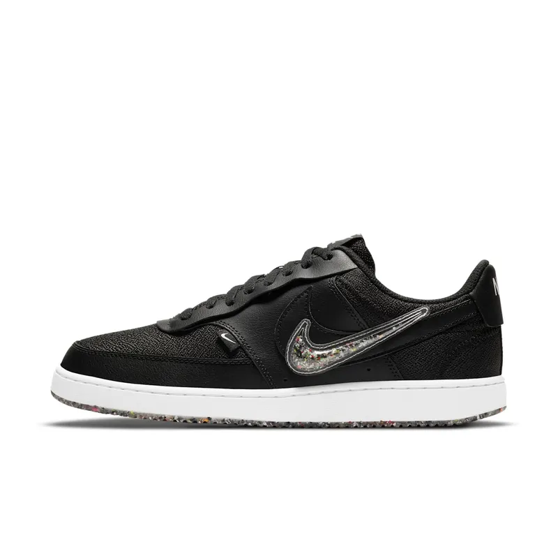 Nike Court Vision Low Premium “Black / Clear / Gum Light Brown” (DJ1974-001)
