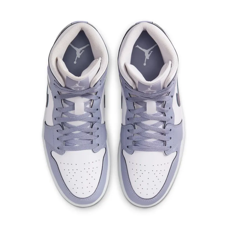 Jordan 1 MID “White / Dark Blue Grey / Indigo Haze” (DQ8426-145)