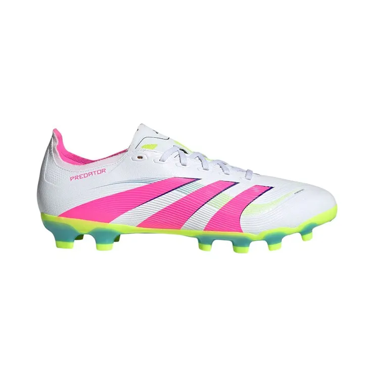 adidas Predator League MG Cloud White Lucid Pink Lucid Lemon (ID3773)