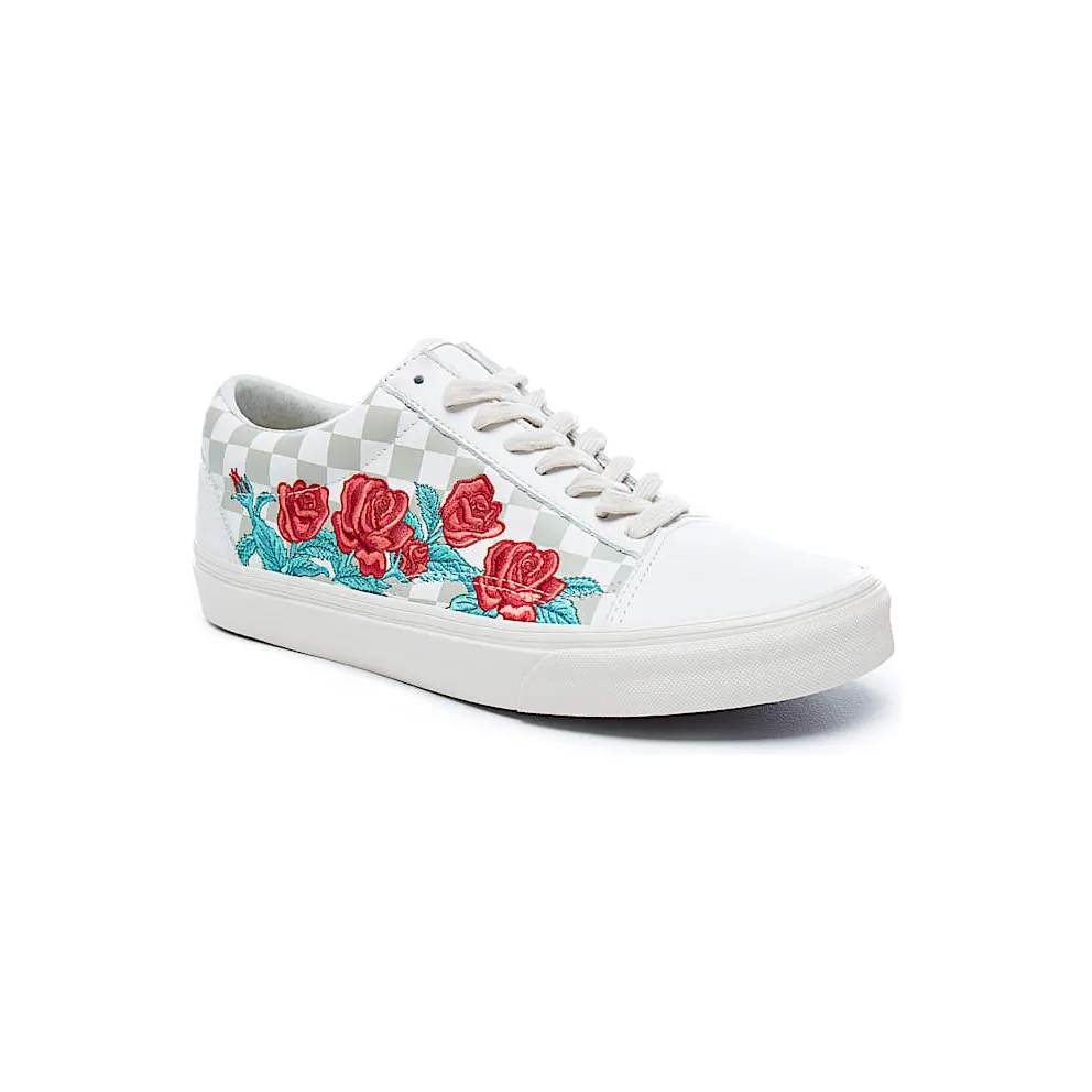 Vans Old Skool Rose Embroidery (White) Marshmallow/Turtledove (VN0A38G3QF9)