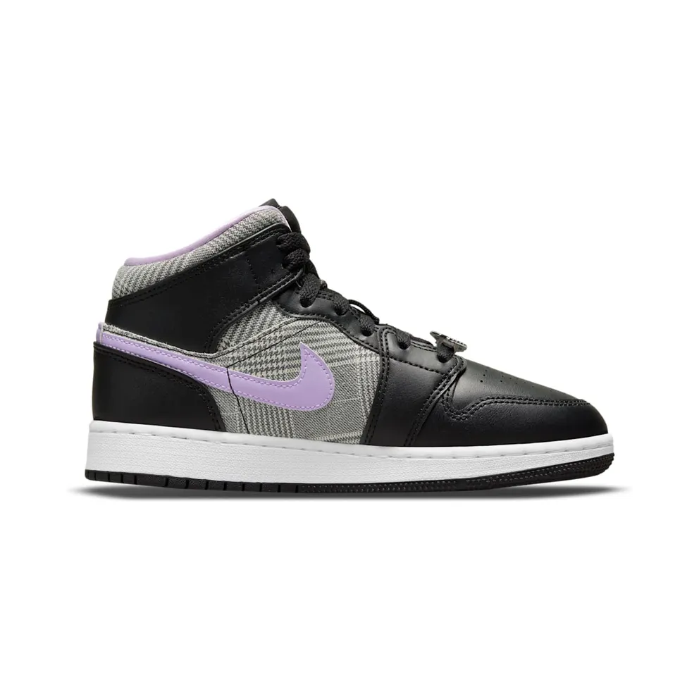 Jordan 1 Mid SE Houndstooth (GS) (DC7226-015)