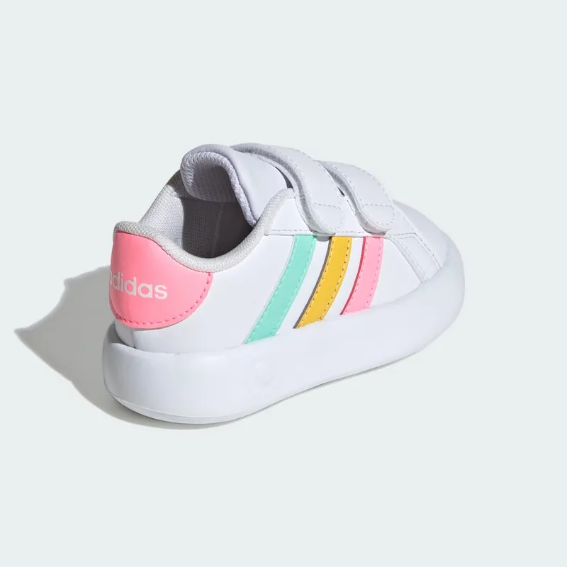 adidas Grand Court 2.0 Kids Cloud White / Pulse Mint / Beam Pink (IE1371)