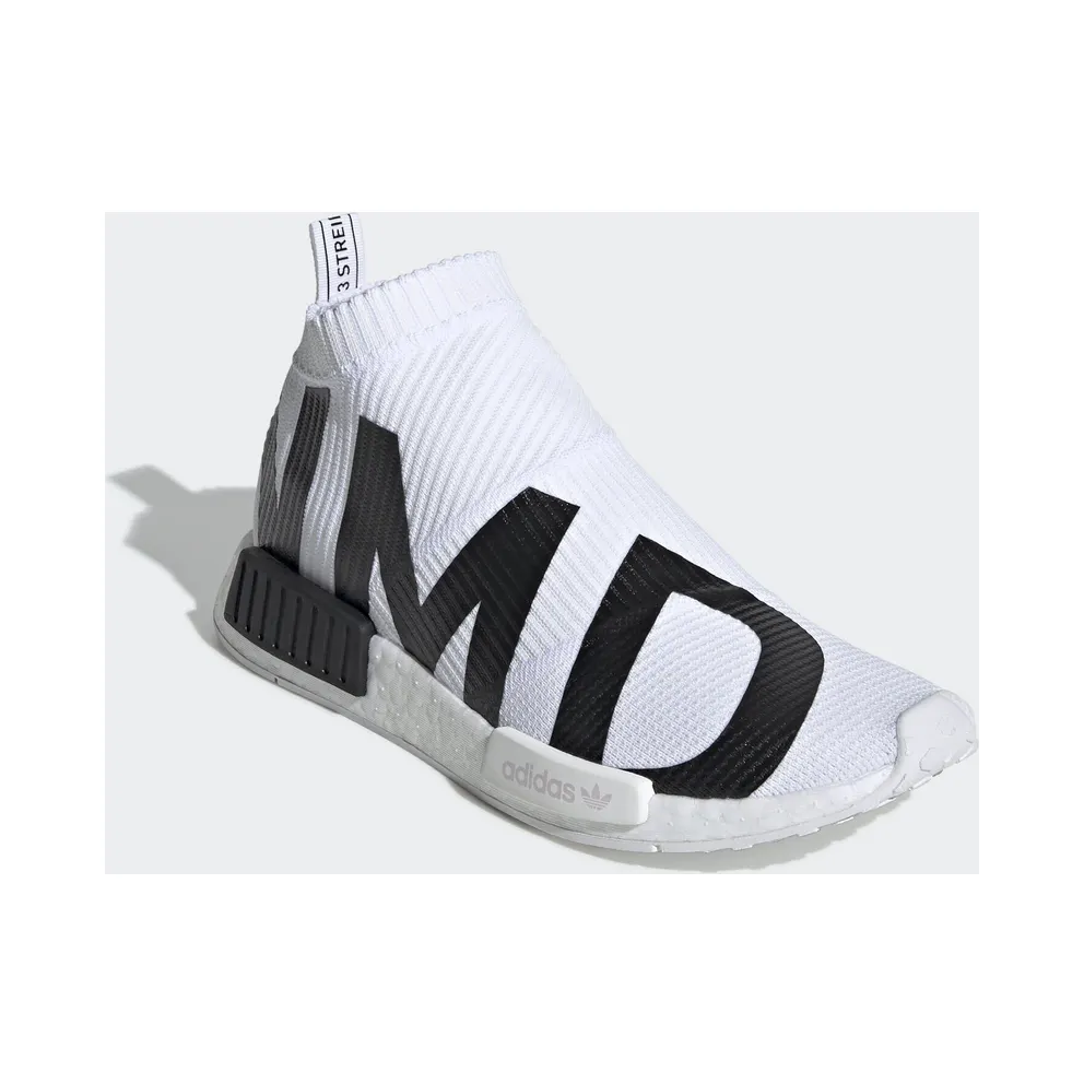 adidas NMD CS1 Bold Branding White Black Cloud White/Cloud White/Core Black (EG7538)