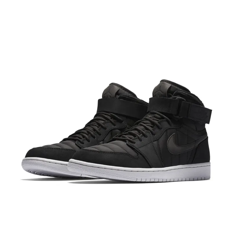 Jordan 1 Retro High Strap Black Anthracite Black/Pure Platinum-Anthracite (342132-004)
