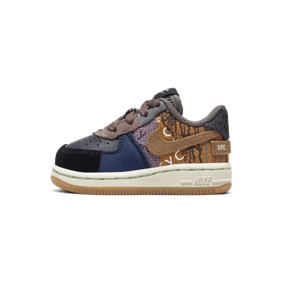 Nike Air Force 1 Low Travis Scott Cactus Jack (TD) Multi-Color/Muted Bronze-Fossil (CT0911-900)