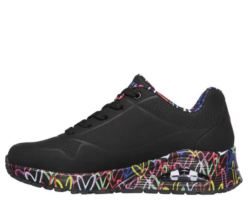 Skechers x JGoldcrown: Uno – Loving Love Sneaker Black
