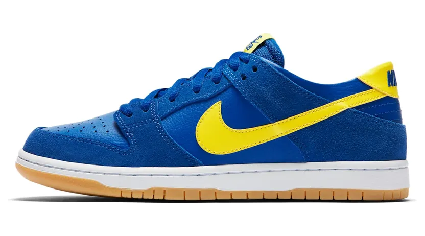 Nike Zoom Dunk Low Pro SB ‘Boca Juniors’ Varsity Royal/Lightning-Gum Light Brown (854866-471)