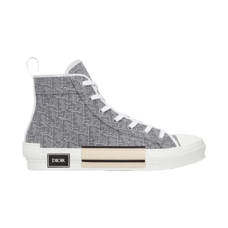 Dior B23 High-Top Ruthenium-Colored Oblique Jacquard (3SH126ZTU_H868)