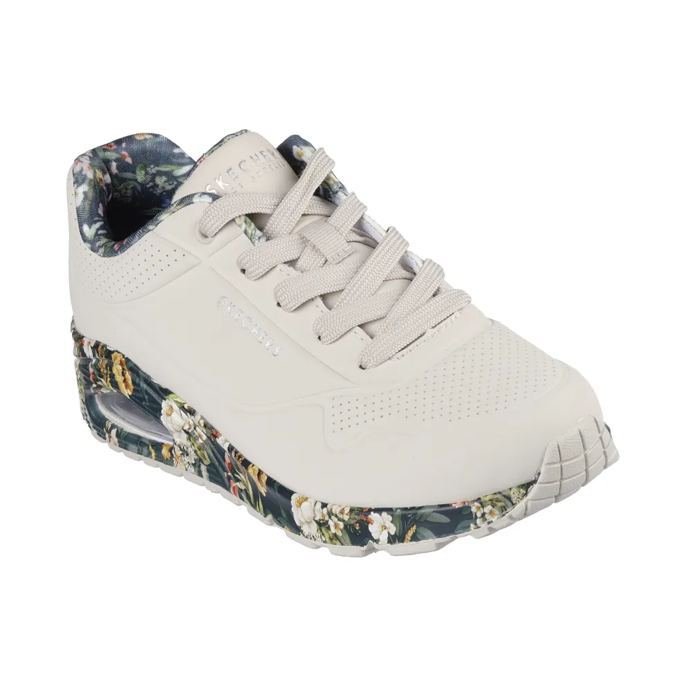 Skechers Uno – Majestic Garden – Natuurlijk / Multi – “Beige” (155583 NTMT)