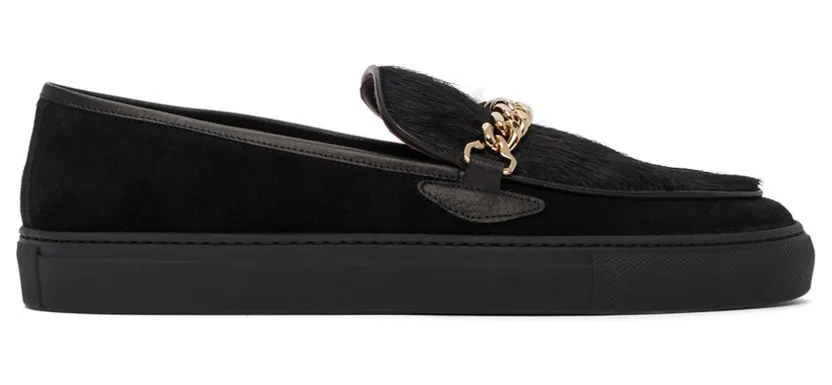 Human Recreational Services SSENSE Exclusive Black Hair Loafers (UE21GF0300X1C8)