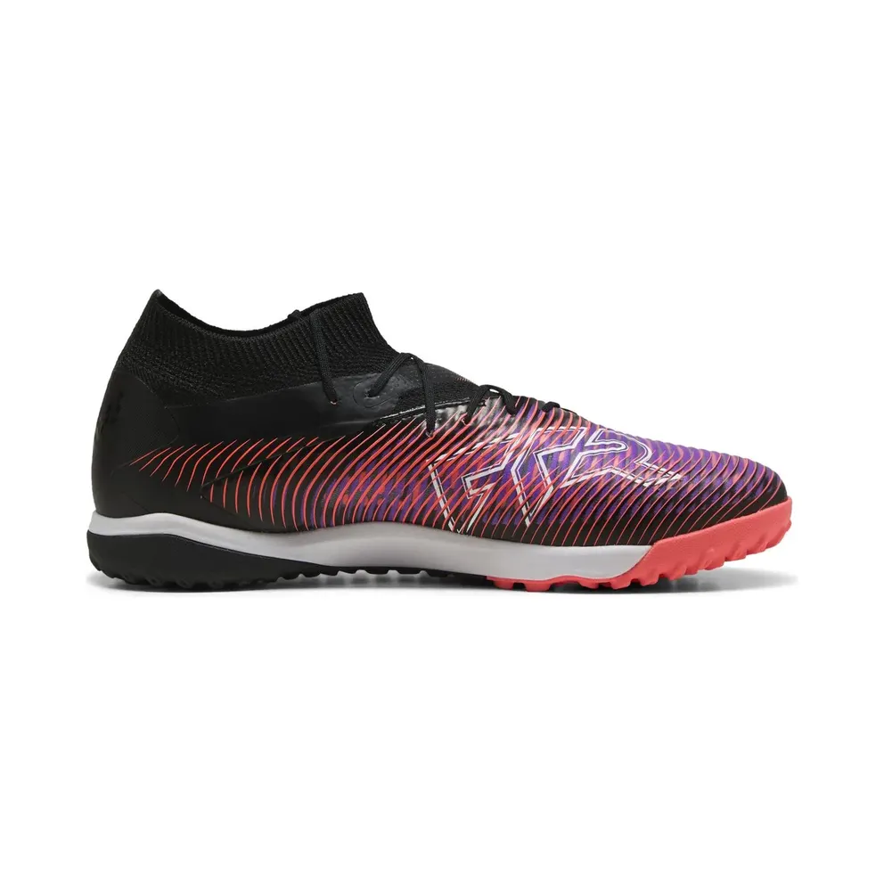Puma Future 8 Pro Cage Multinocken-Football Boots 01 – PUMA black/PUMA white/glowing red 42.5 Men, Black (108366)
