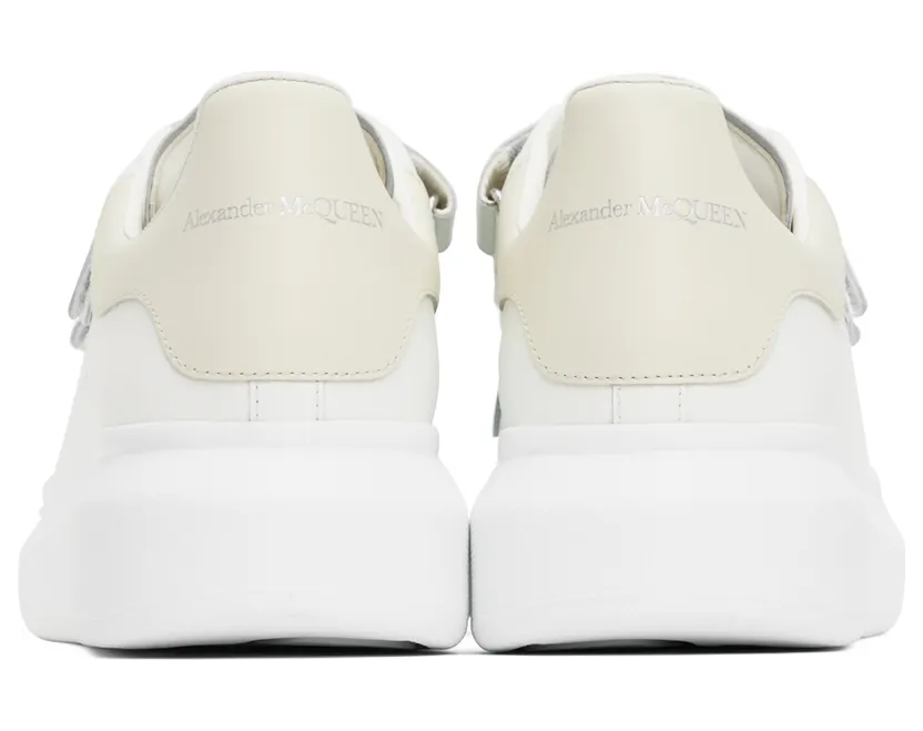 Alexander McQueen White Oversized Triple Strap Sneakers (727398WHGP5) (2)