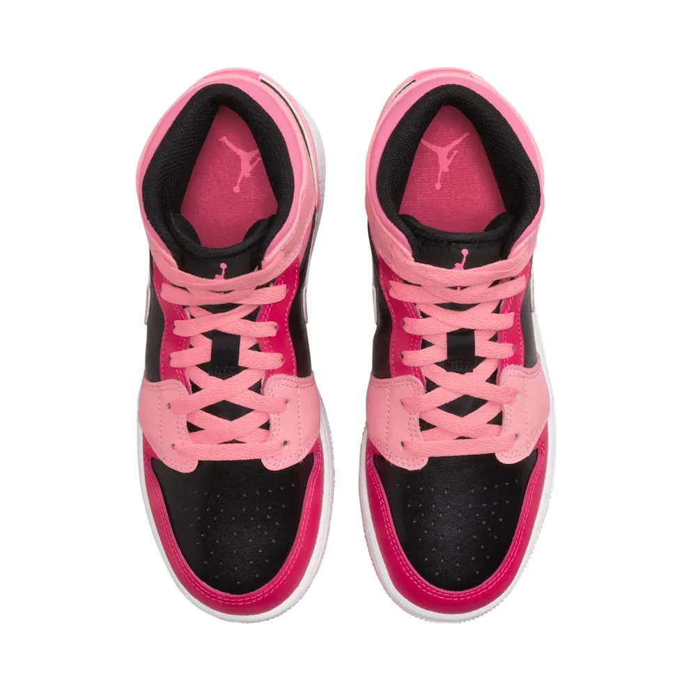 Air Jordan 1 Mid Coral Rush Pink (GS) (554725-662)