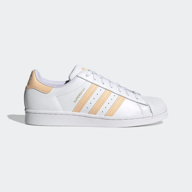adidas Superstar Cloud White / Glow Orange / Glow Pink (H00128)
